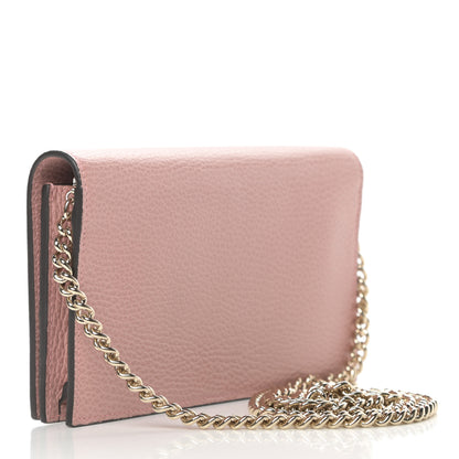 Gucci Dollar Calfskin Medium Betty Chain Wallet Soft Pink 3 of 11