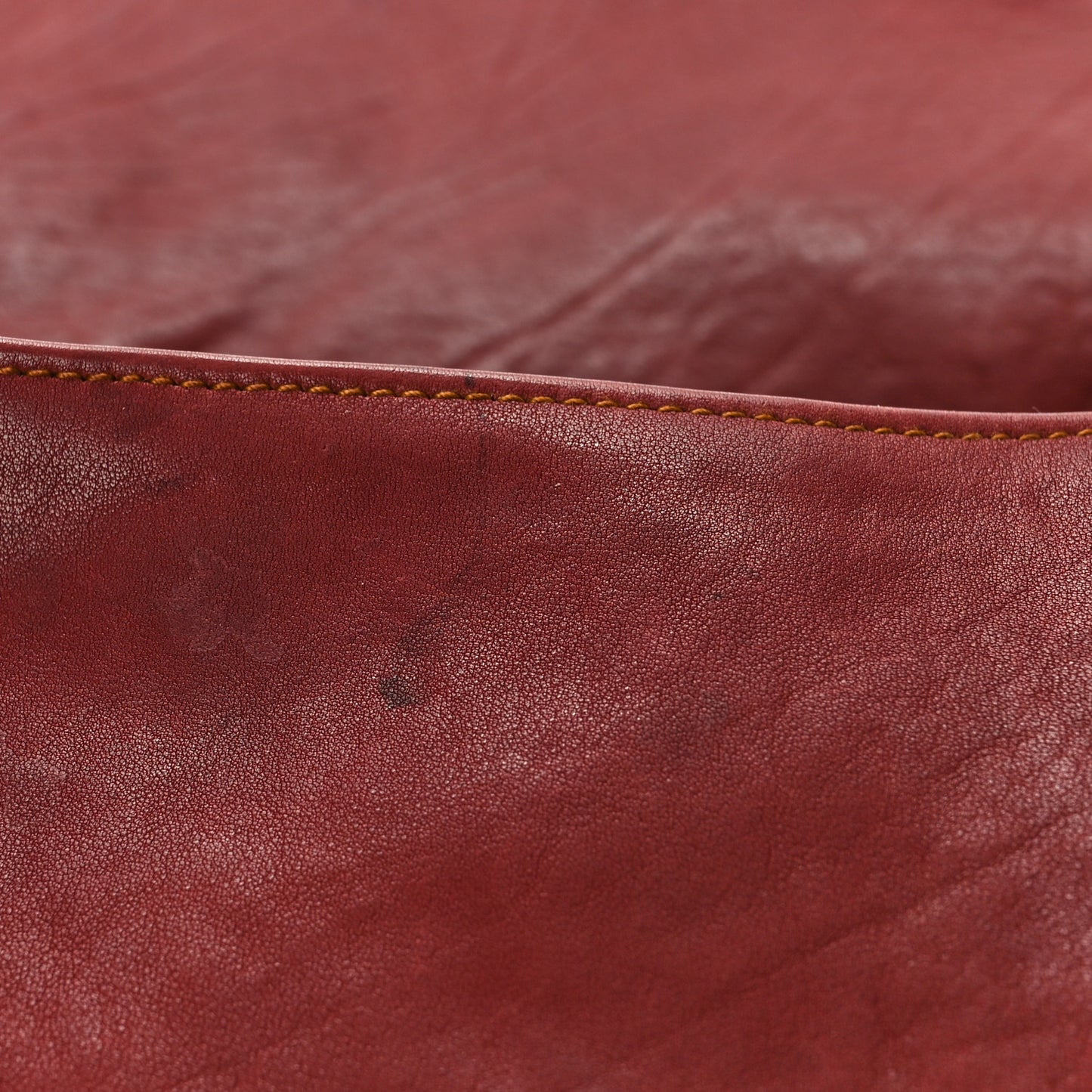 Calfskin Medium Gaucho Double Saddle Bag Red