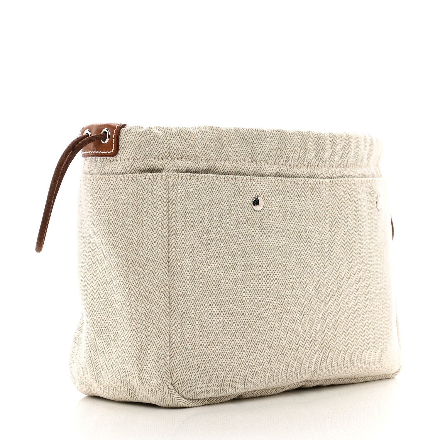 Hermes Canvas Barenia Fourbi 25 MM Pouch Naturel Fauve 3 of 8