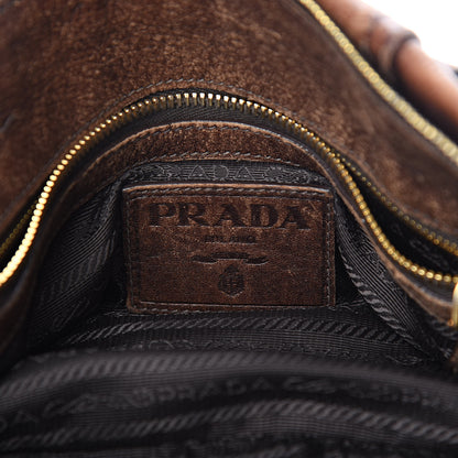 Prada Cervo Antik Bowler Brown 6 of 17
