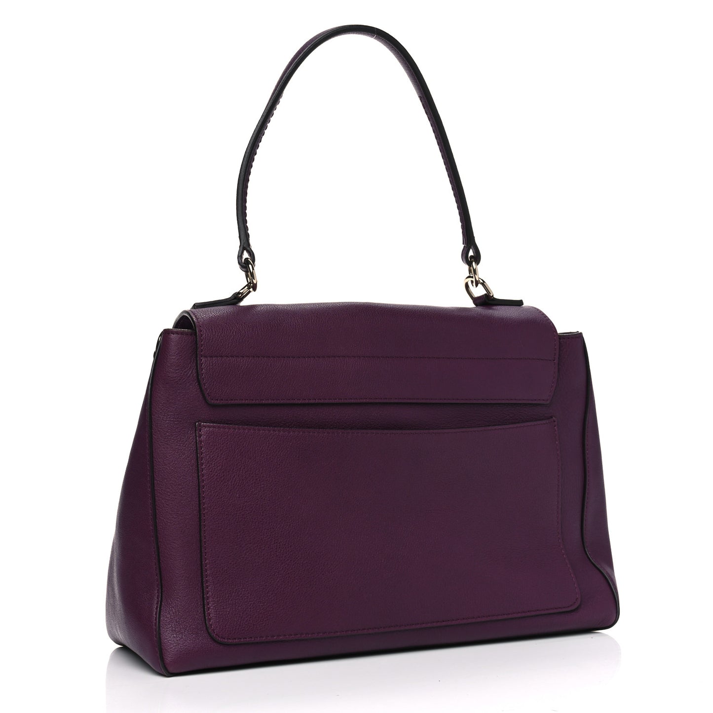 Calfskin Medium Faye Day Shoulder Bag Intense Violine