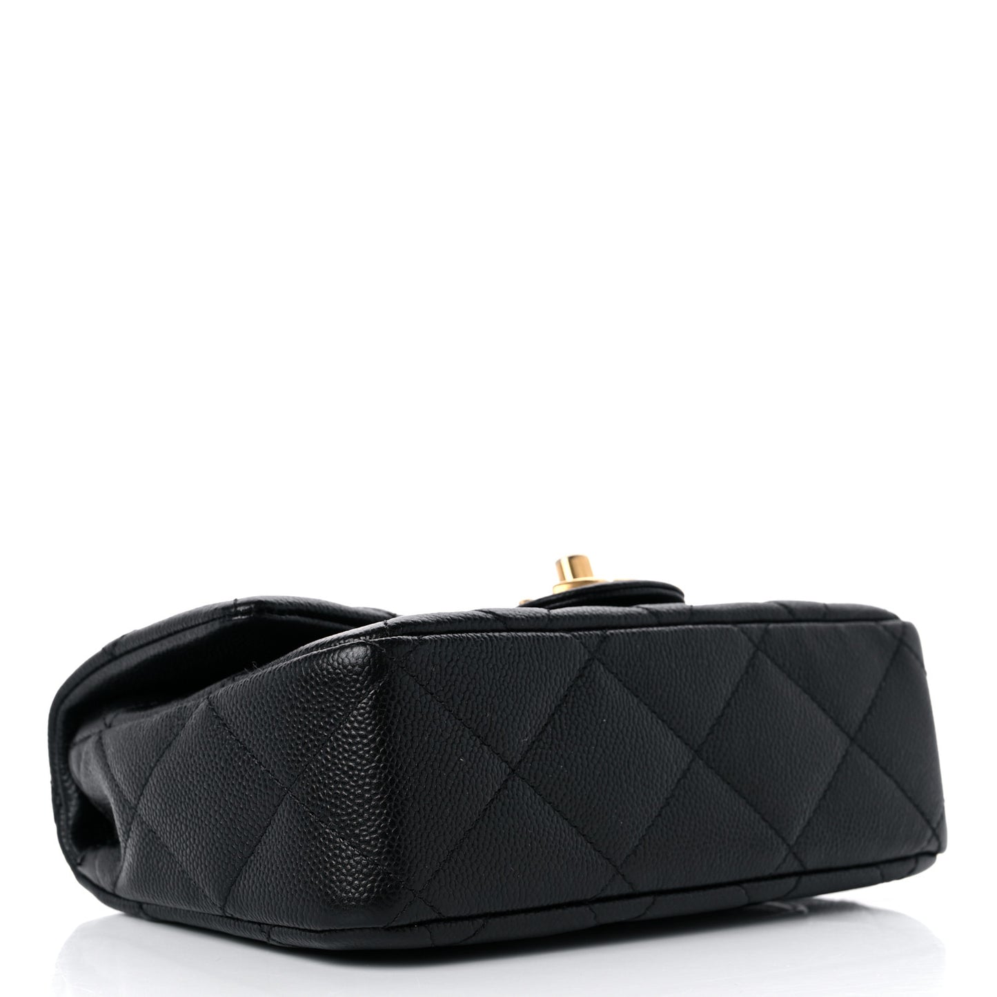 Caviar Quilted Mini Sweetheart Flap Black