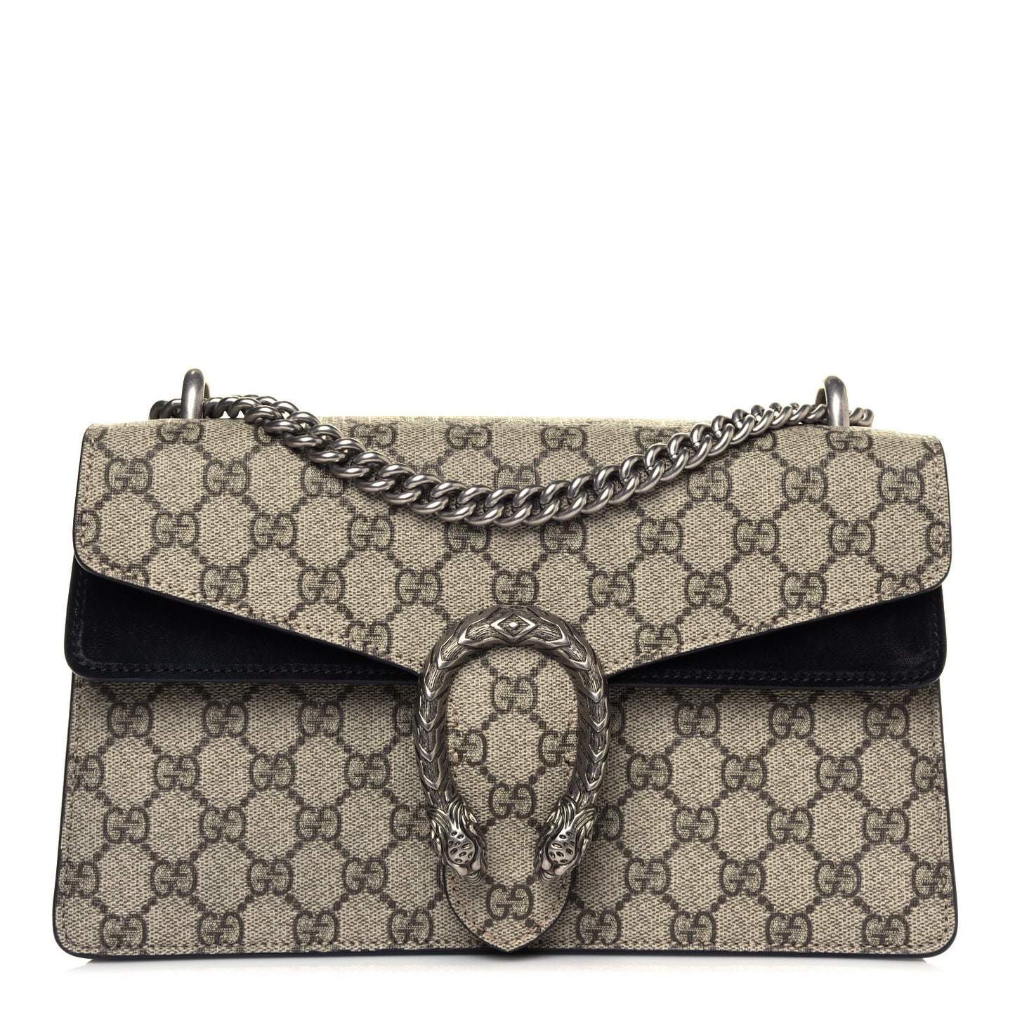GG Supreme Monogram Small Dionysus Shoulder Bag Black