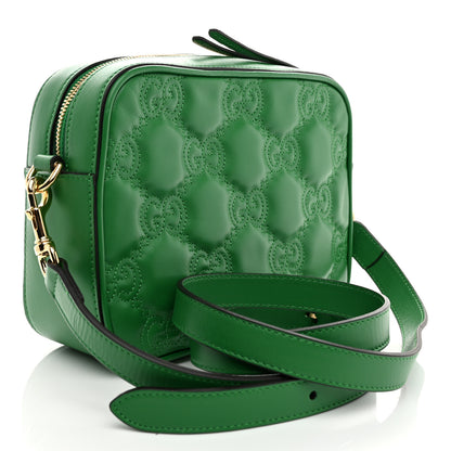 Gucci Calfskin GG Matelasse Shoulder Bag Spring Green Natural 3 of 10