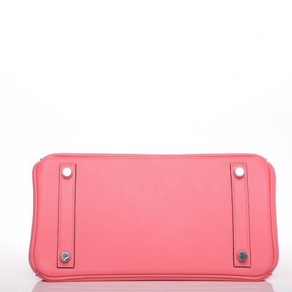 Hermes Swift Birkin 25 Rose Azalee 6 of 24