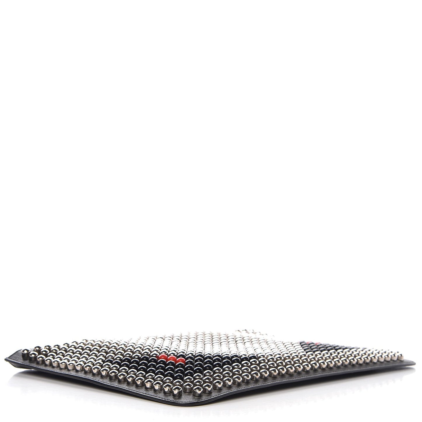 Vitello Elite Monster Eyes Studded Pouch Black