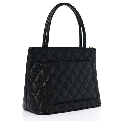 Chanel Caviar Quilted Medallion Tote Black 3 of 14