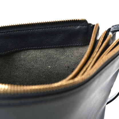 Celine Goatskin Large Trio Crossbody Bag Dark Blue 17 of 20