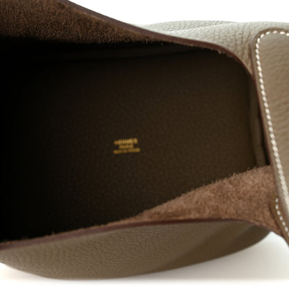 Hermes Taurillon Clemence Picotin Lock 18 PM Etoupe 4 of 9