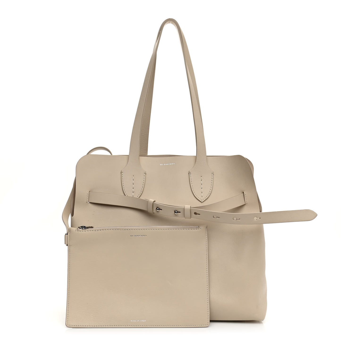 Soft Calfskin Medium Belt Bag Limestone