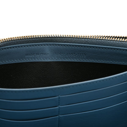 Saint Laurent Calfskin Classic Y Ligne Clutch Blue 7 of 11