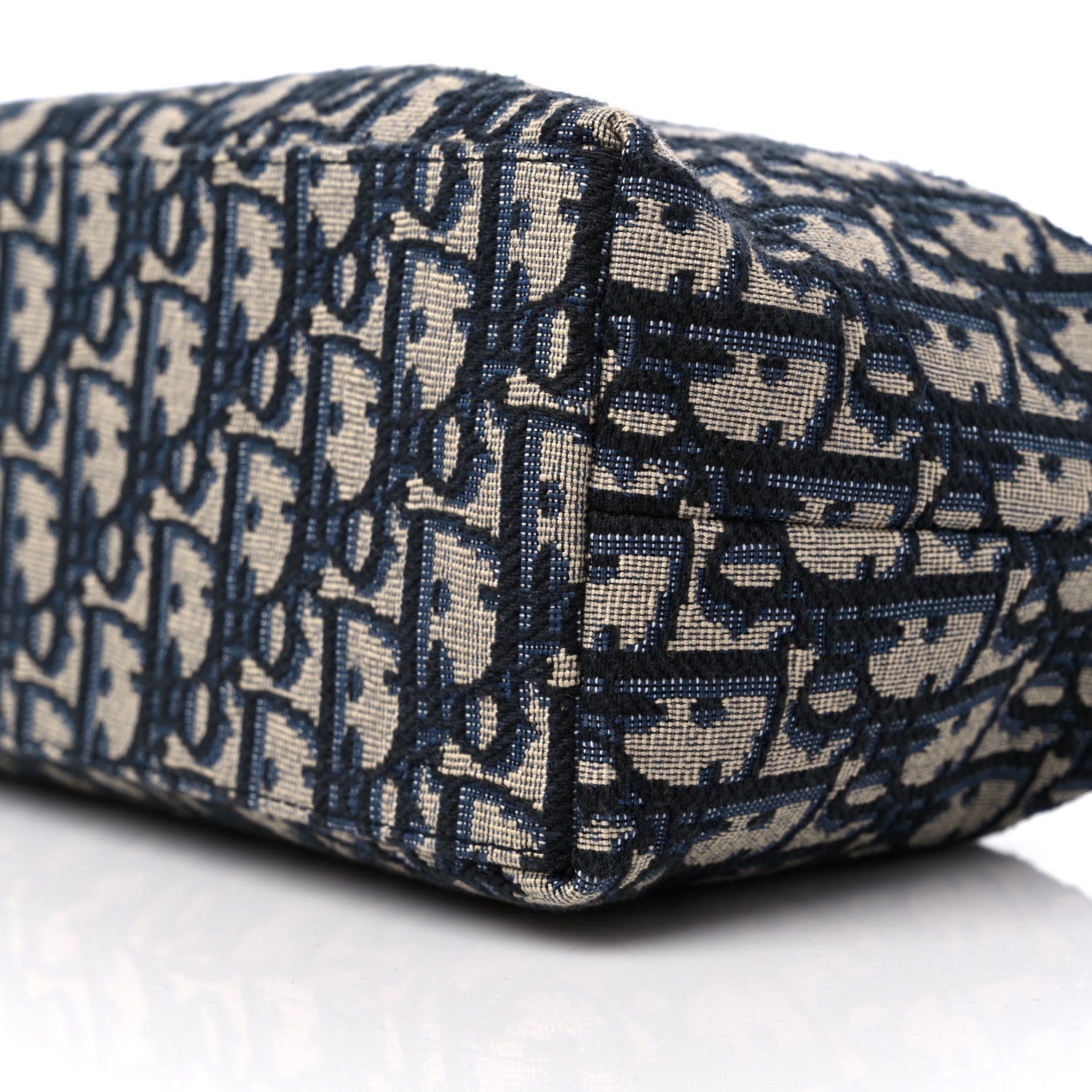 クリスチャンディオール Christian Dior Oblique Medium Diortravel Nomad Pouch Blue 1278029