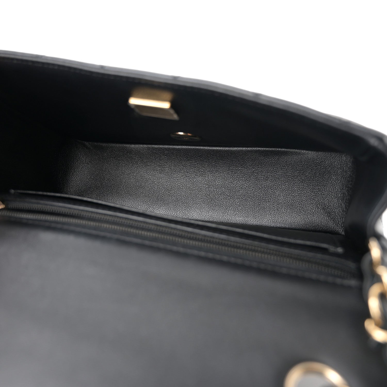 Chanel Lambskin Quilted Mini Rectangular Flap Black 5 of 12