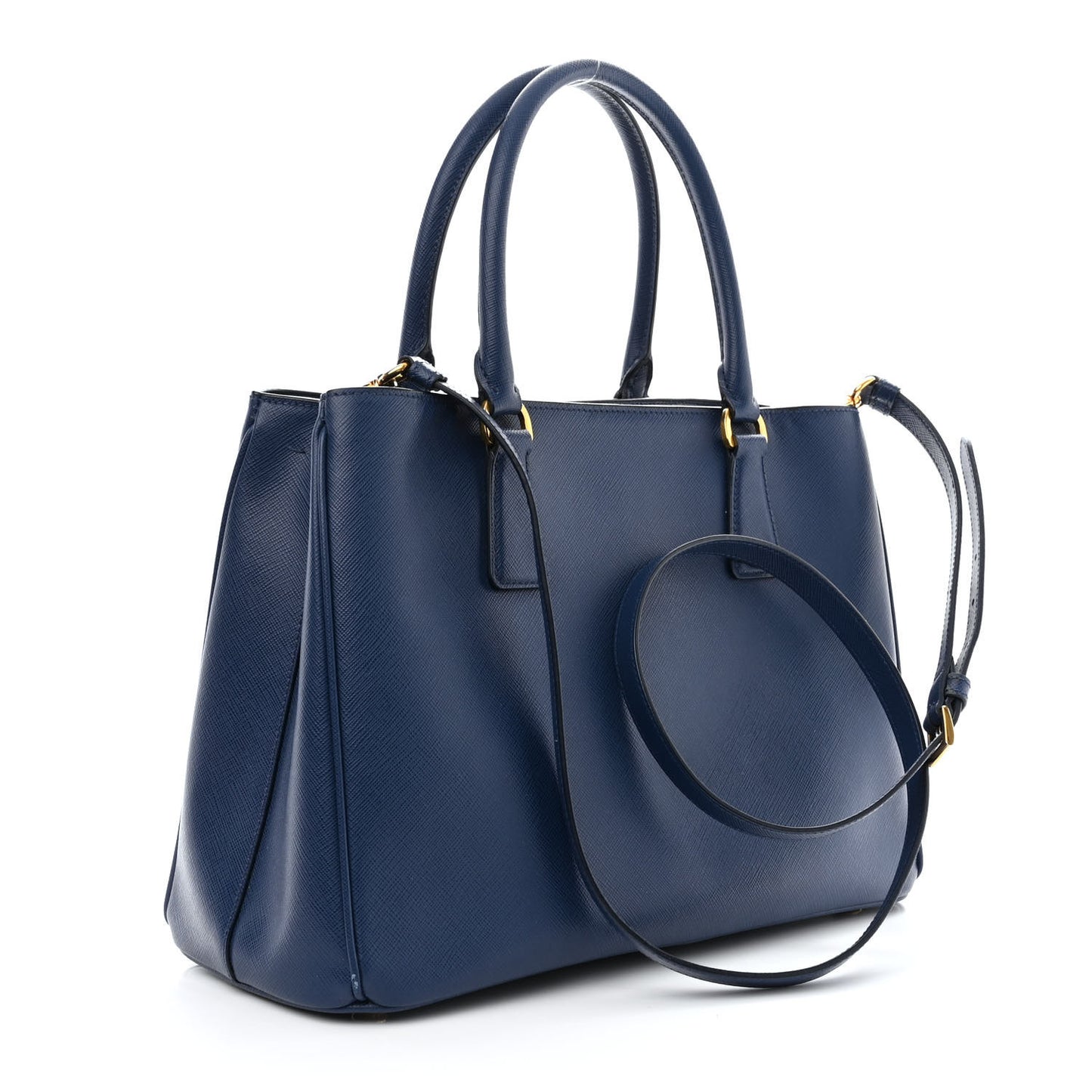 Saffiano Medium Galleria Double Zip Tote Bluette