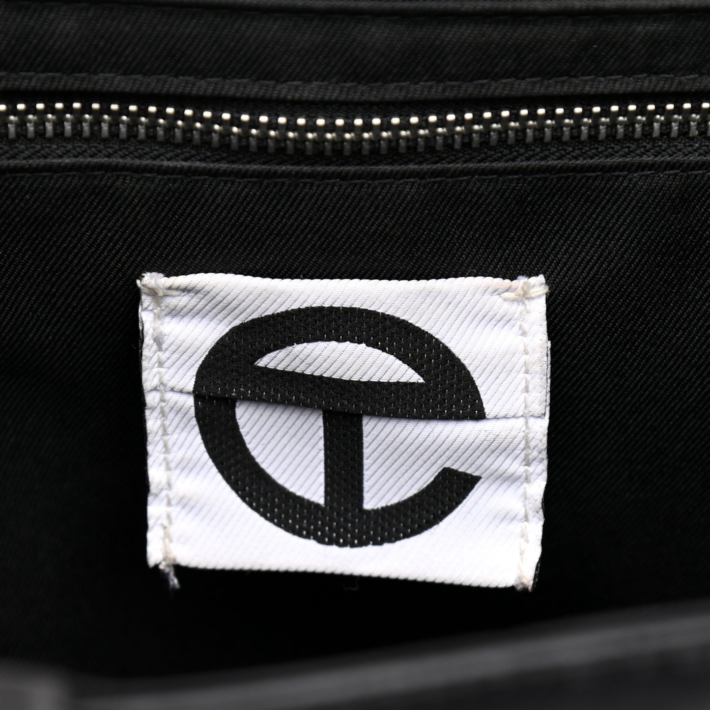 Nylon Medium Puff Shopping Bag Black