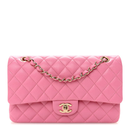 Chanel Caviar Quilted Medium Double Flap Pink 1 of 11