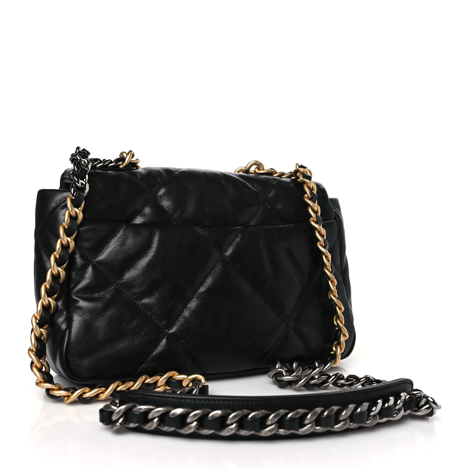 Chanel Lambskin Quilted Medium Chanel 19 Flap Black 3 of 10