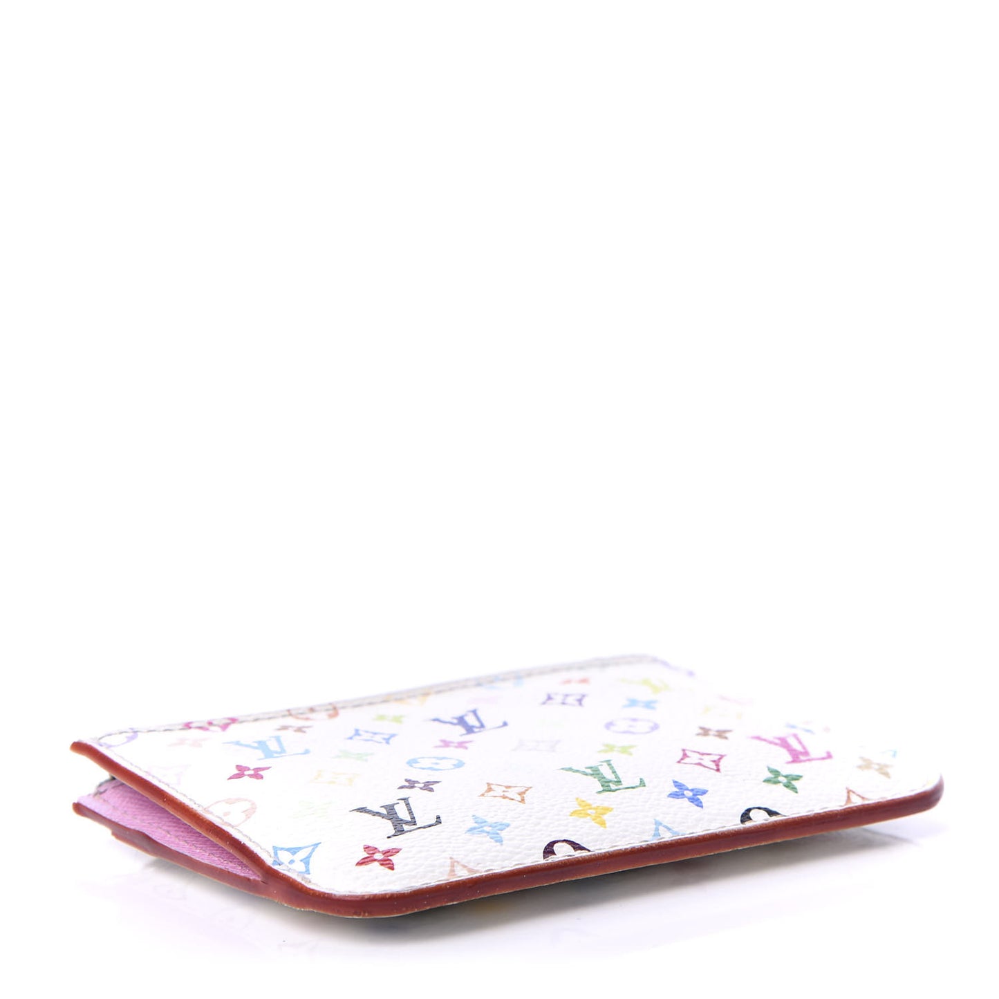 Monogram Multicolor Key Pouch White Litchi