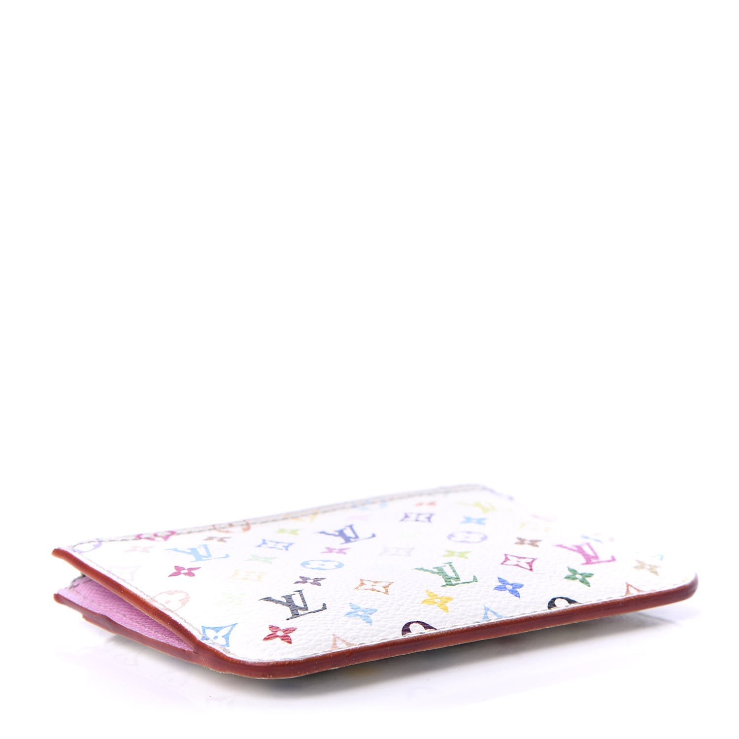 Louis Vuitton Monogram Multicolor Key Pouch White Litchi 5 of 10