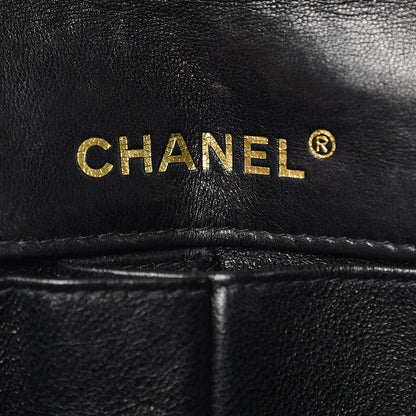 Chanel Lambskin East West Chocolate Bar Flap Black 6 of 14