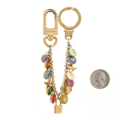 Louis Vuitton Metal Enamel Pastilles Key Chain Bag Charm Multicolor 2 of 4