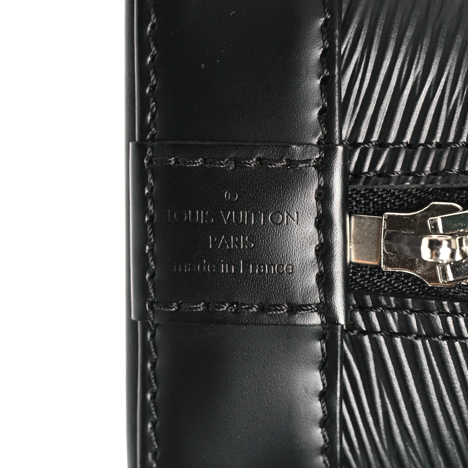 Louis Vuitton Epi Jacquard Alma BB Black 6 of 8