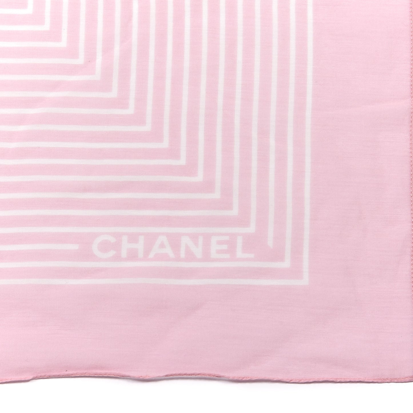 Cotton Silk CC Striped Stole Light Pink White