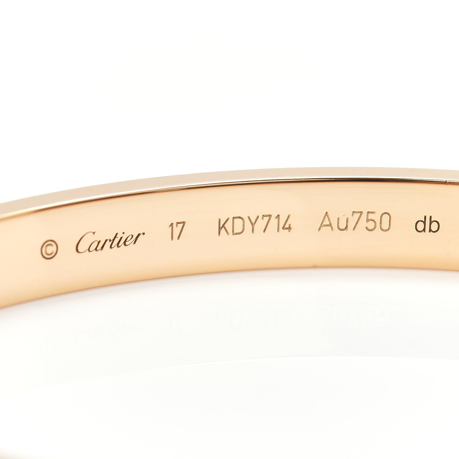 Cartier 18K Yellow Gold LOVE Bracelet 17 4 of 4