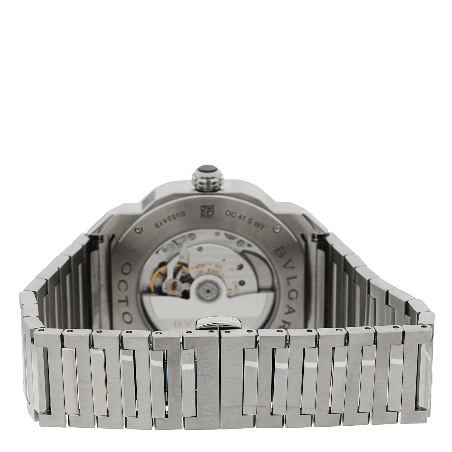 Stainless Steel 41mm Octo Roma Worldtimer Automatic Watch Blue