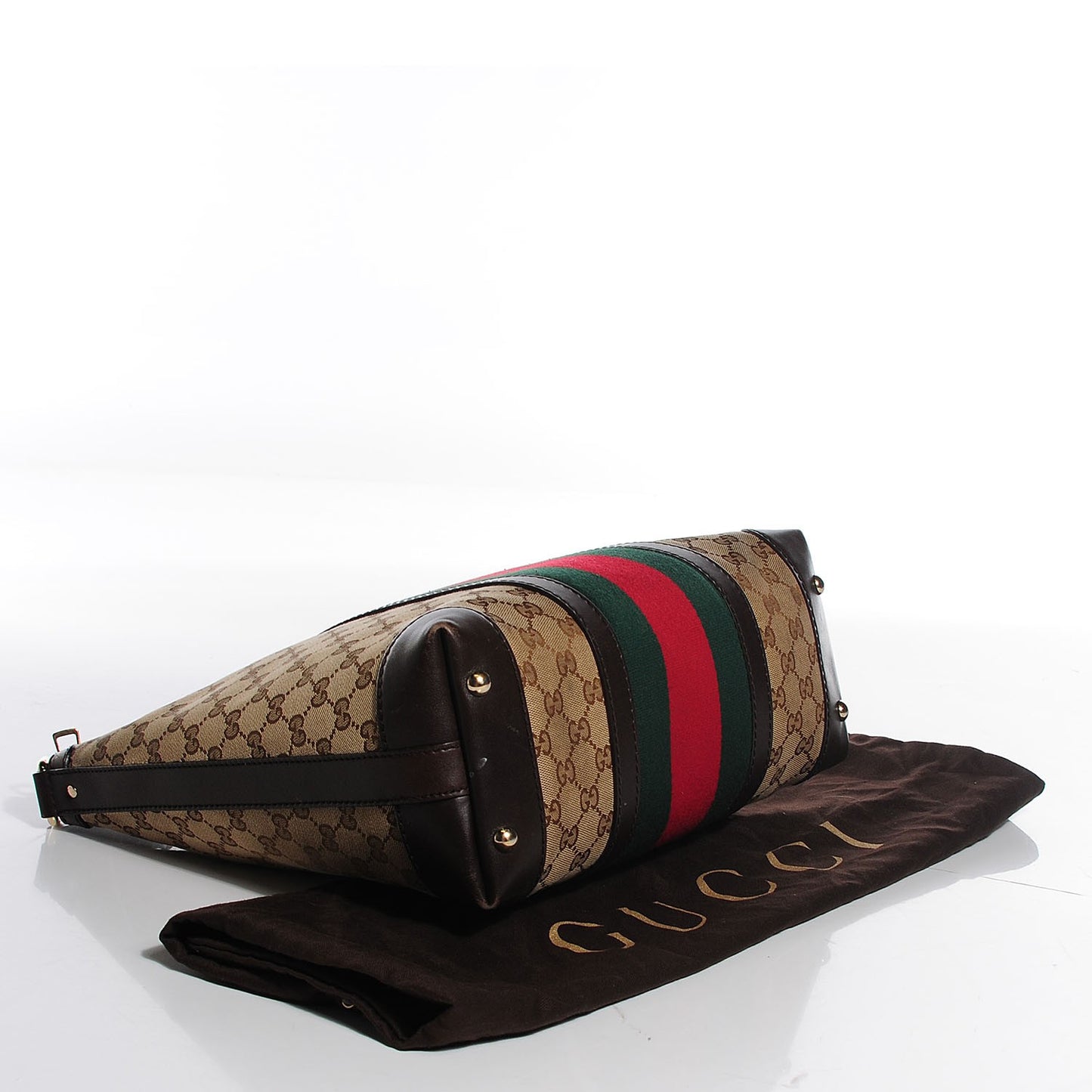 Monogram Vintage Web Medium Hobo Dark Brown