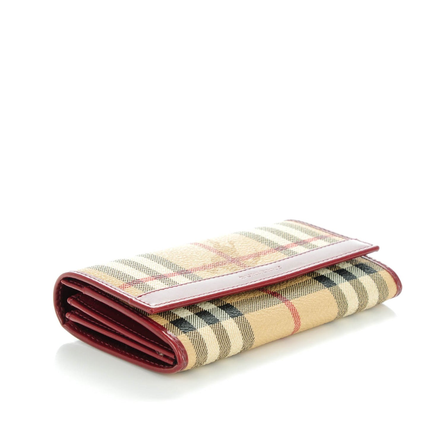 Haymarket Check Continental Wallet Red