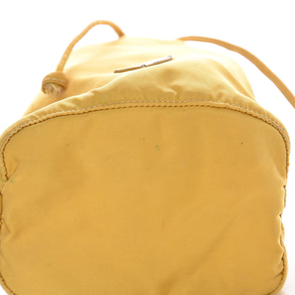 Prada Tessuto Nylon Drawstring Pouch Yellow 13 of 14