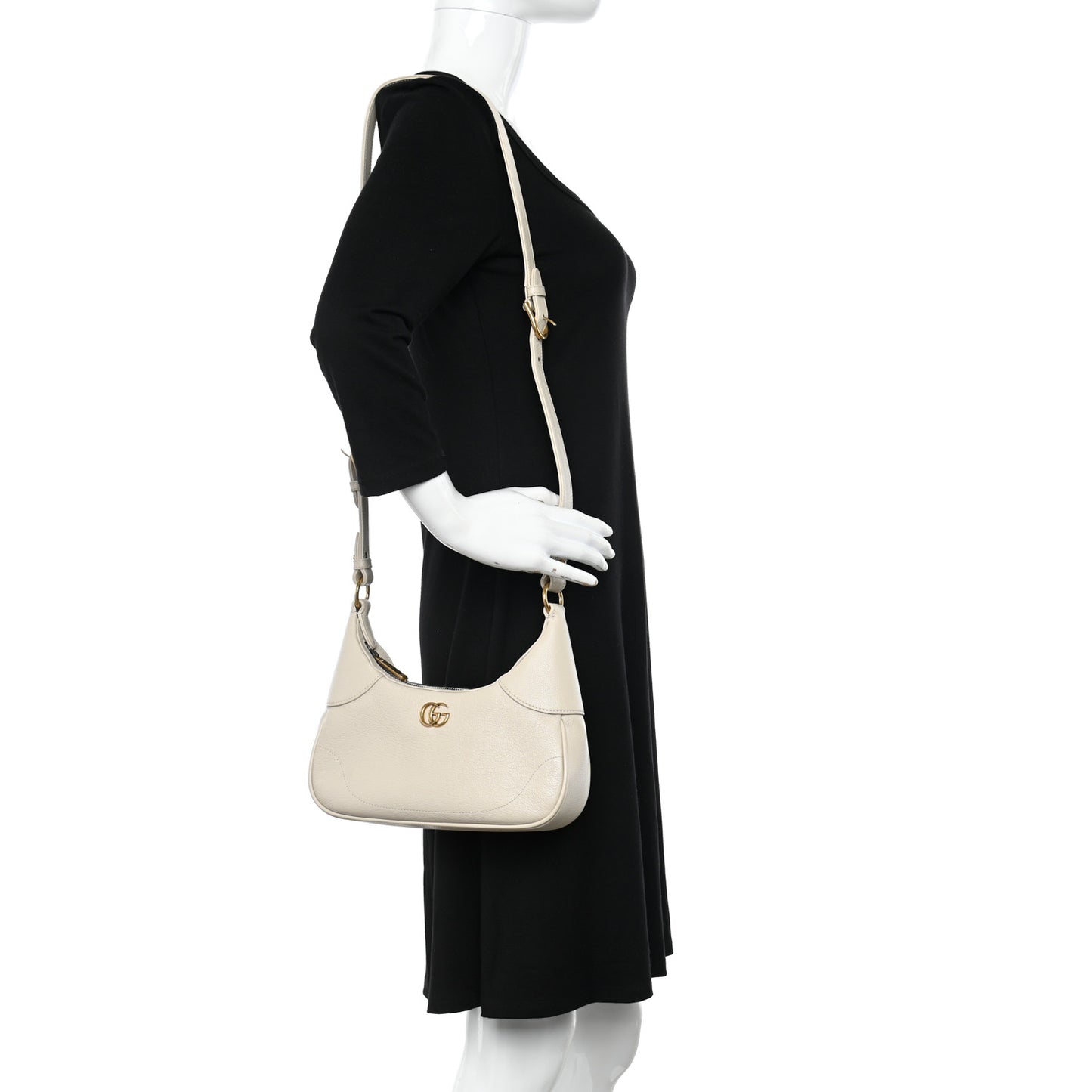 Goatskin Small Aphrodite Shoulder Bag Mystic White