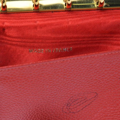 Chanel Caviar CC Small Ring Agenda Planner Red 6 of 11