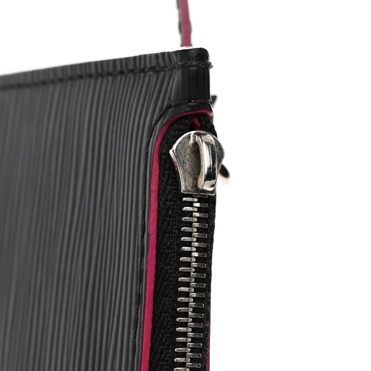 Epi Neverfull MM Black Hot Pink