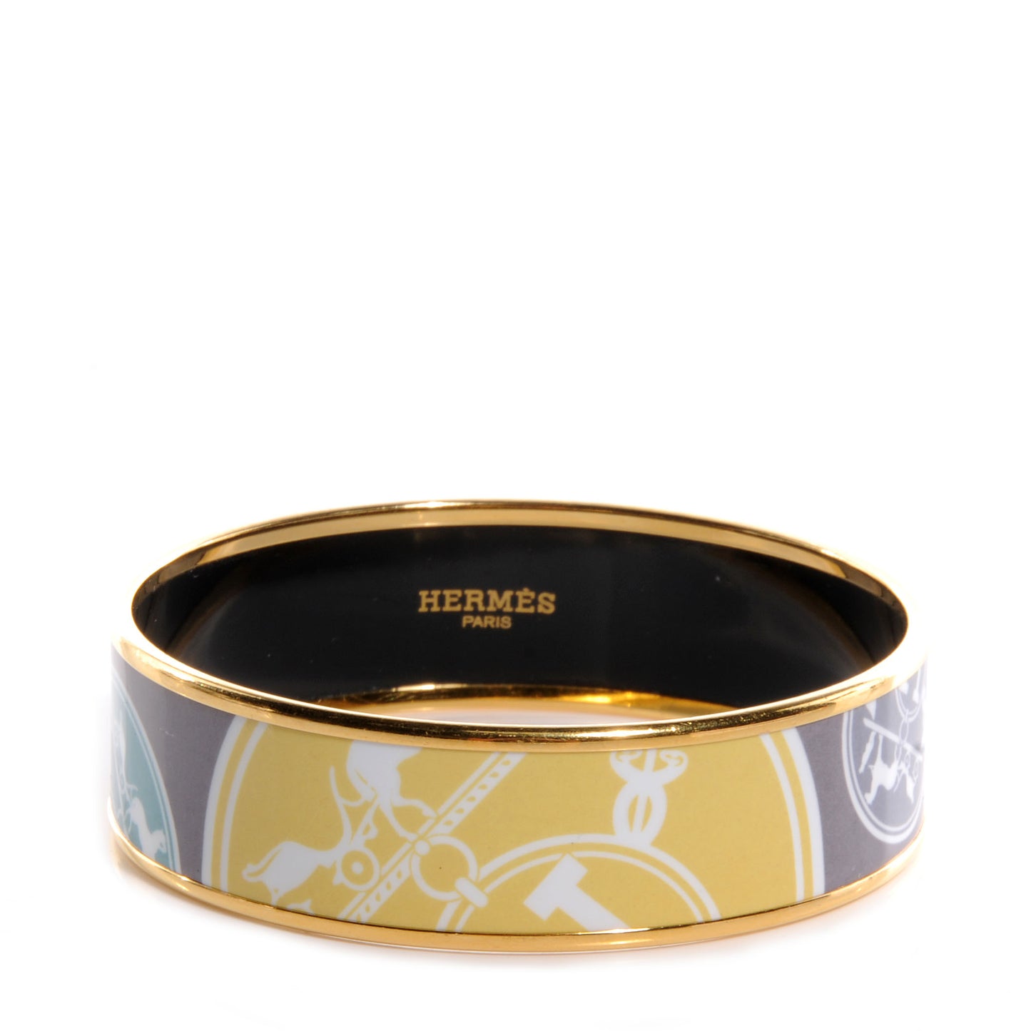 Enamel Printed Ex Libris Wide Bracelet 65