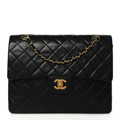 Chanel Lambskin Quilted Medium Double Flap Black 1 of 10