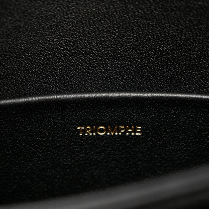 Celine Shiny Calfskin Teen Triomphe Black 7 of 11