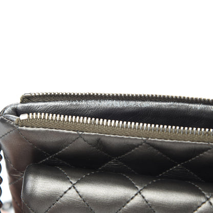 Chanel Metallic Lambskin Quilted Daily Zip Crossbody Bag Bronze 15 of 17