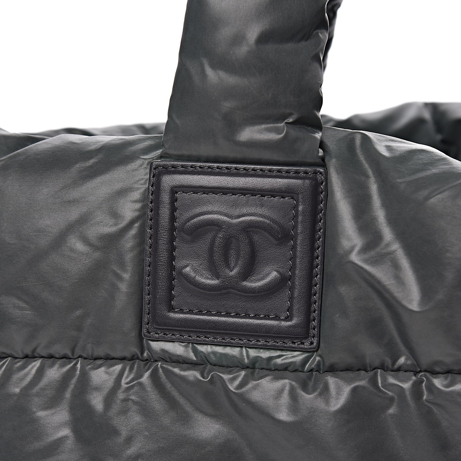 Chanel Nylon Quilted Medium Coco Cocoon Reversible Tote Grey 20 of 20