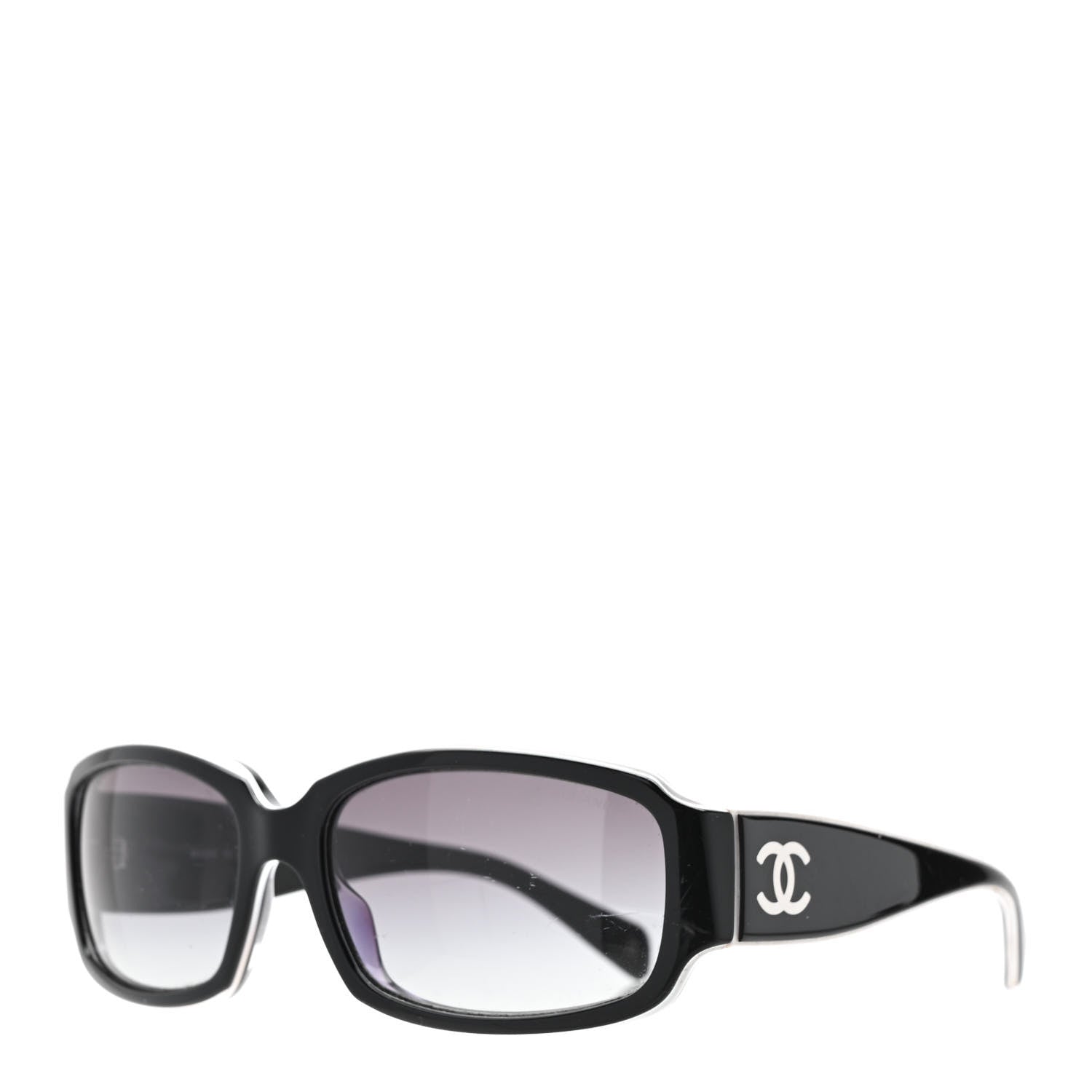 Chanel CC Sunglasses 5144 Black White 1 of 7