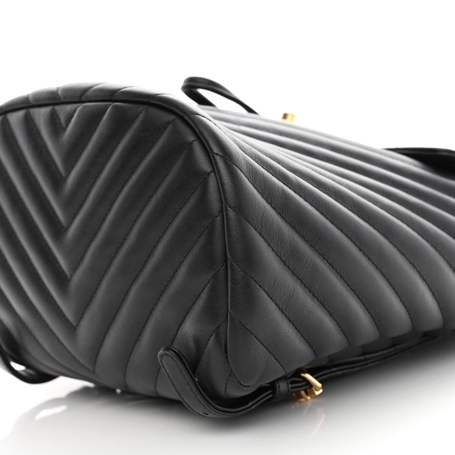 Chanel Calfskin Chevron Quilted Small Urban Spirit Backpack Black 11 of 15