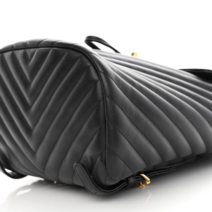 Chanel Calfskin Chevron Quilted Small Urban Spirit Backpack Black 11 of 15