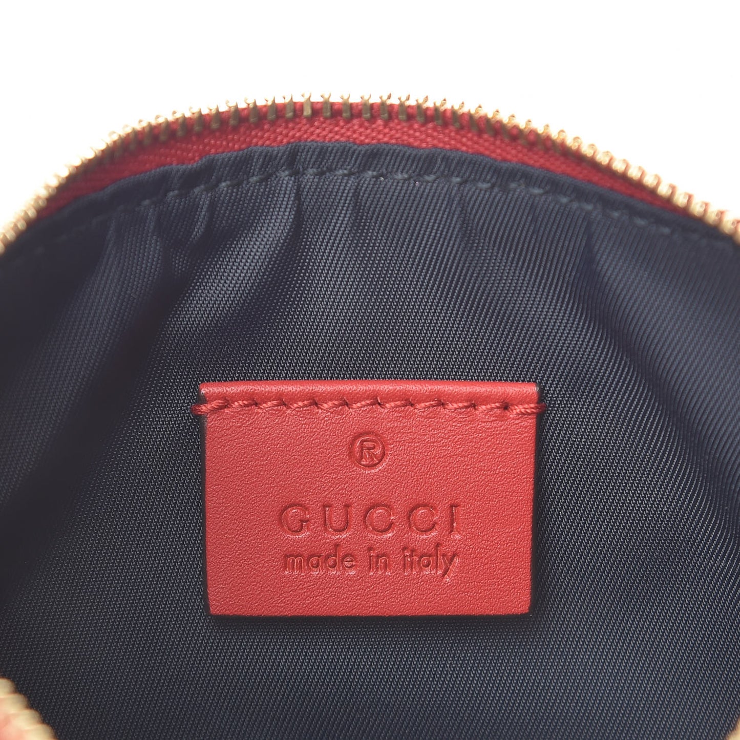 GG Supreme Monogram Blooms Mini Chain Bag Beige Blue Navy Hibiscus Red