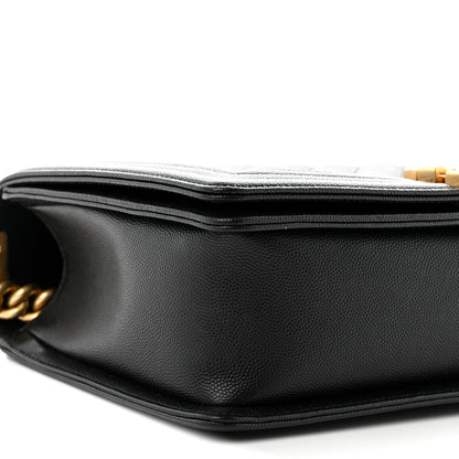 Chanel Caviar Quilted New Medium Boy Flap Black Black 9 of 11