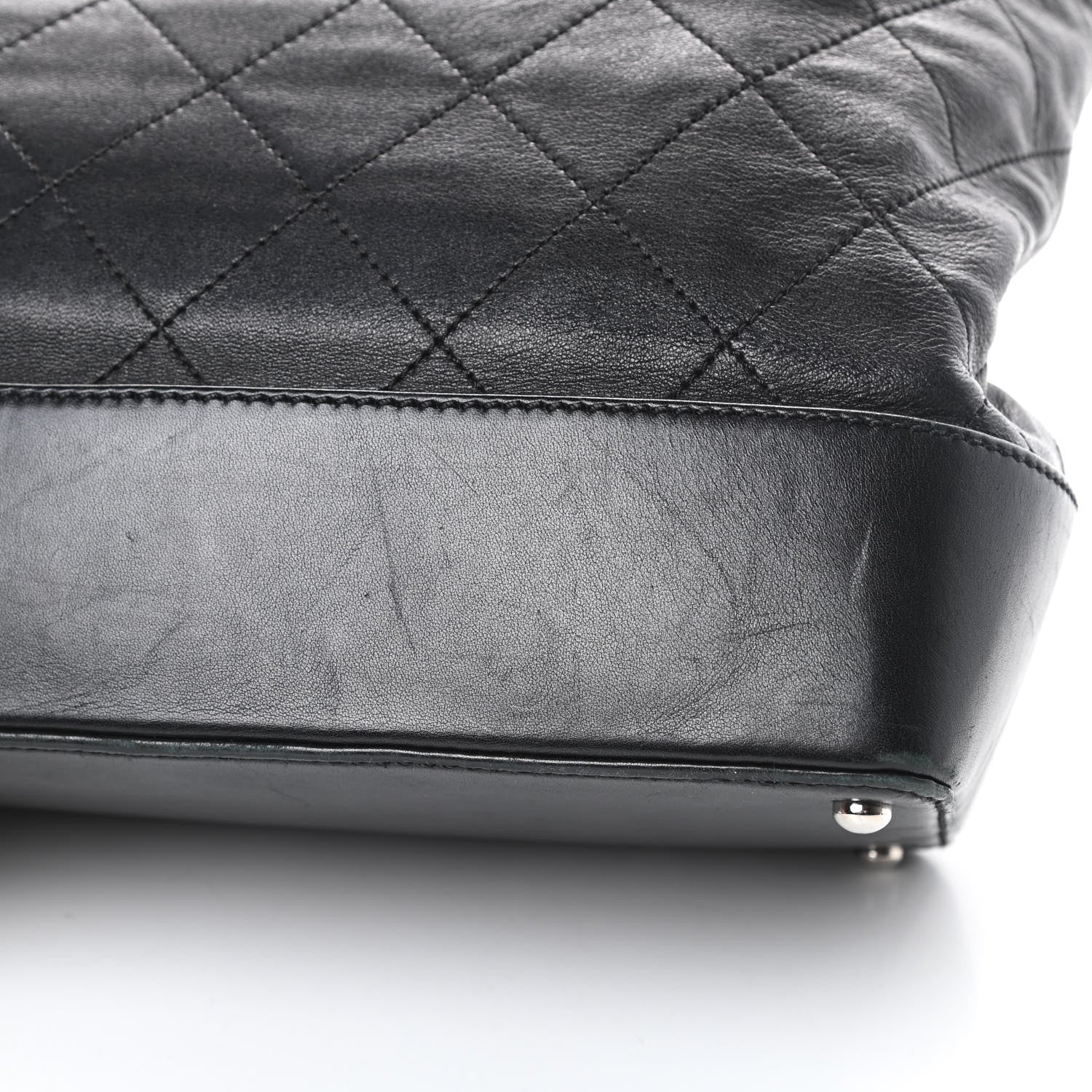 Chanel Calfskin Stitched Large VIP Shopping Tote Black 16 of 21