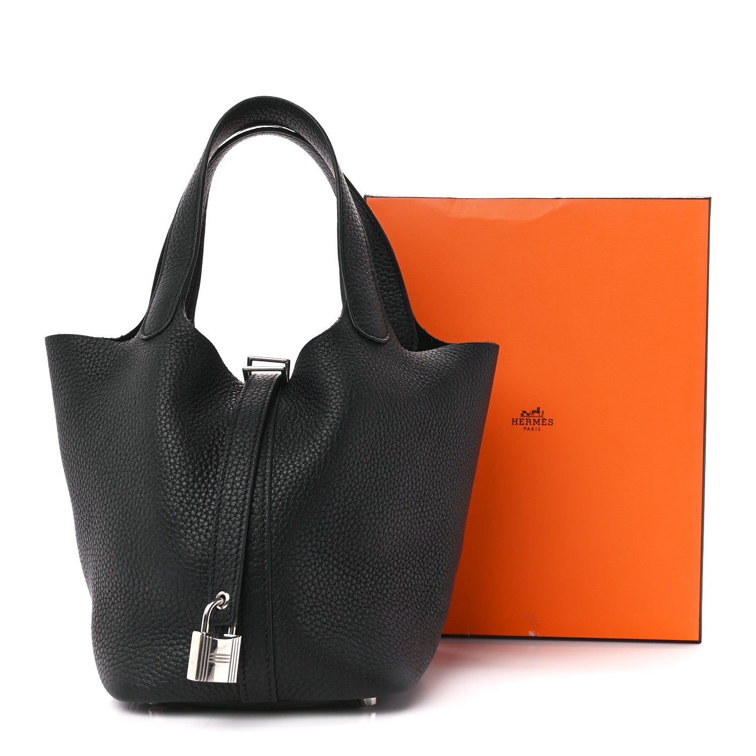 Hermes Taurillon Clemence Picotin Lock 18 PM Black 11 of 11