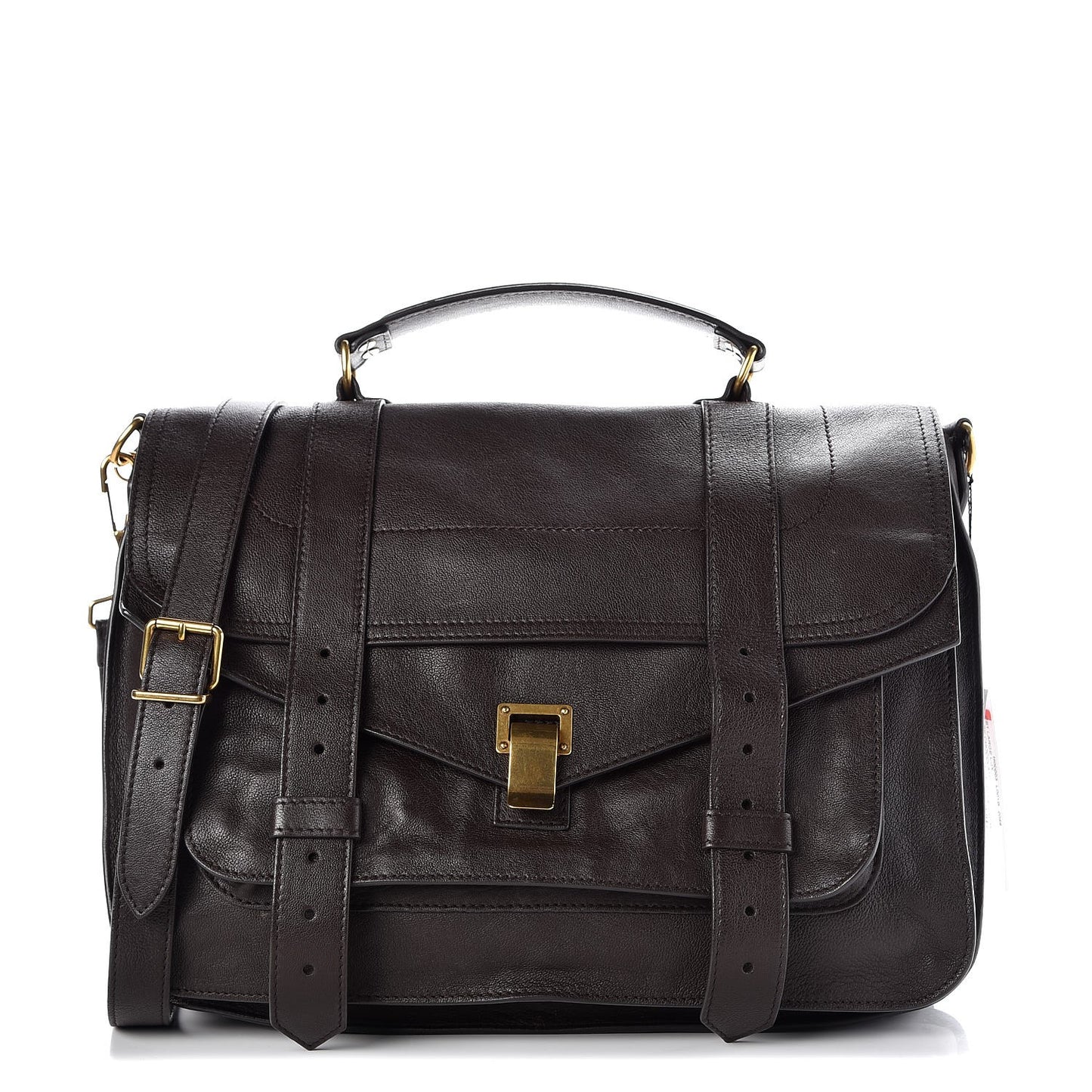 Lambskin Large PS1 Satchel Chocolate