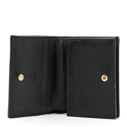 Gucci Calfskin GG Matelasse Card Case Wallet Black 5 of 10