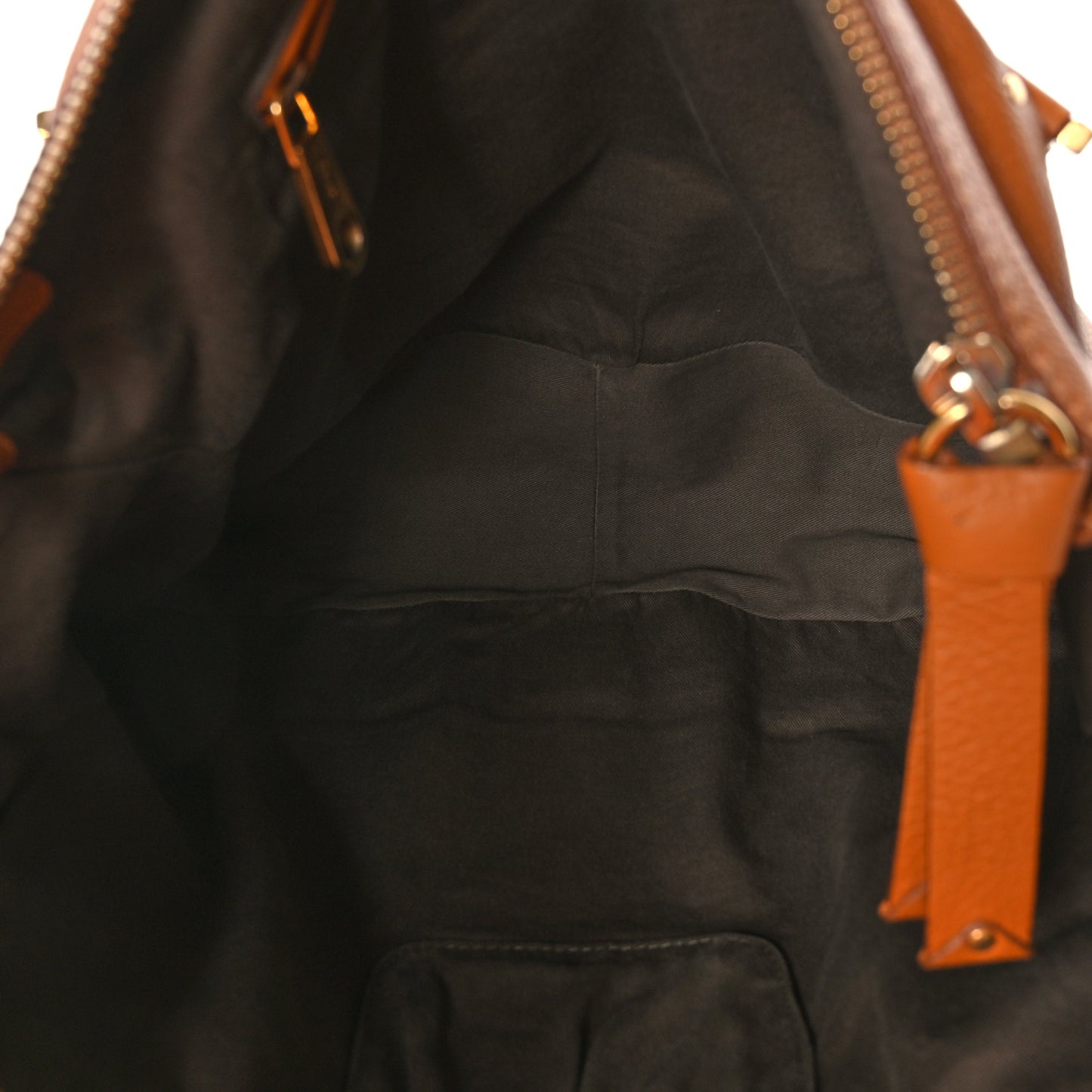 Calfskin Large Marcie Satchel Brown Sugar